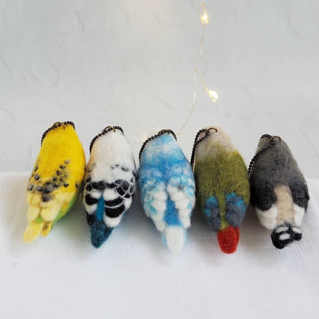 Cute needle felted birbs 📸...