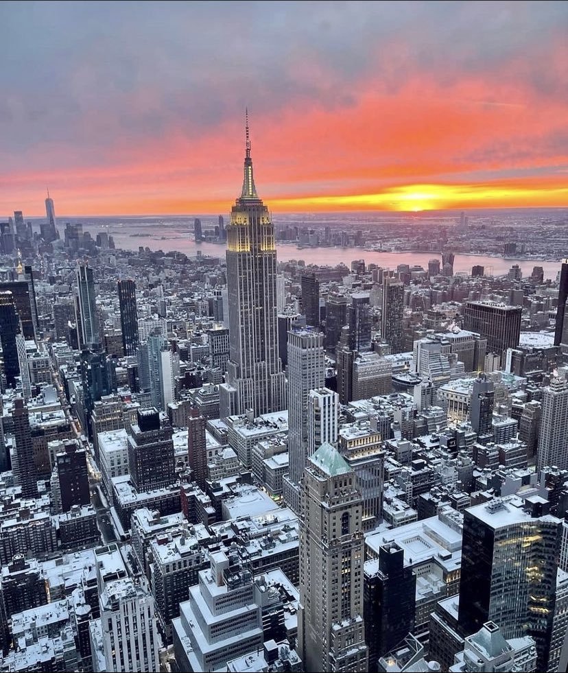 Karlı bir New York...