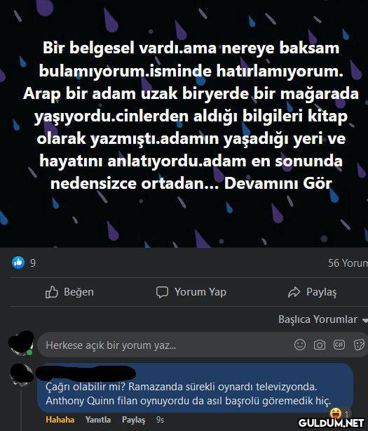 Bir belgesel vardı.ama...
