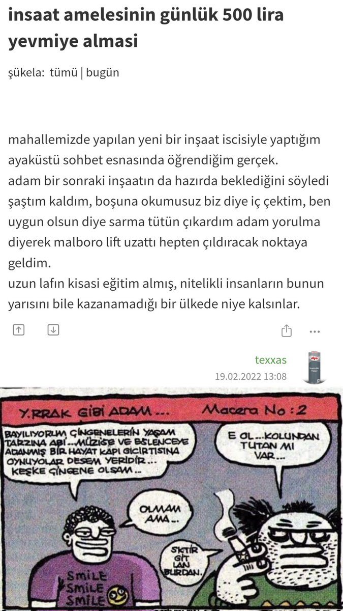 - E git inşaatta çalış....