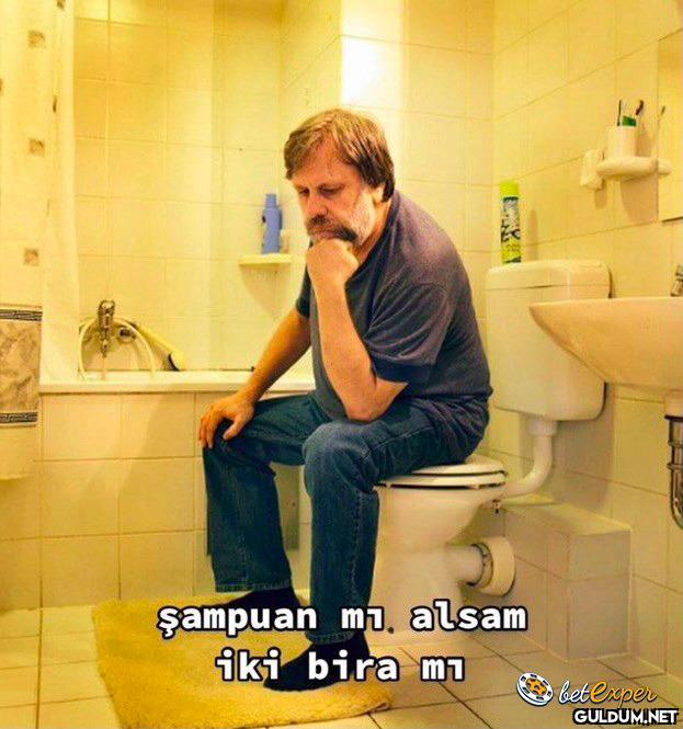 şampuan mi, alsam iki bira...