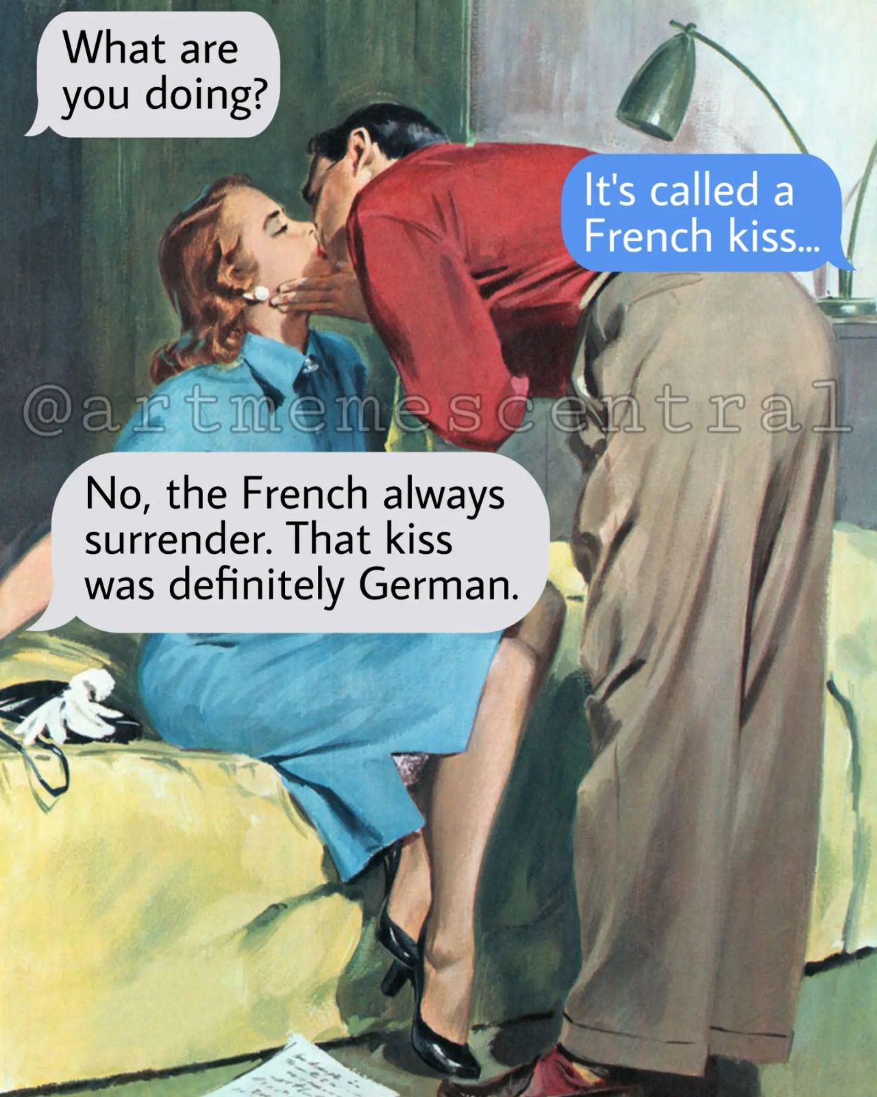 French kiss . . . ....