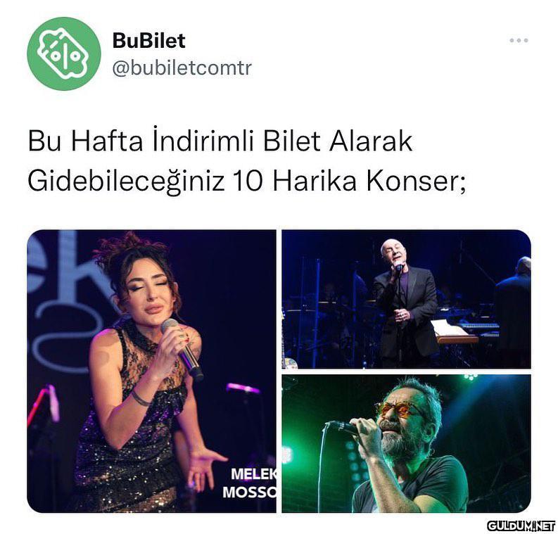 Bu konserlere beraber...