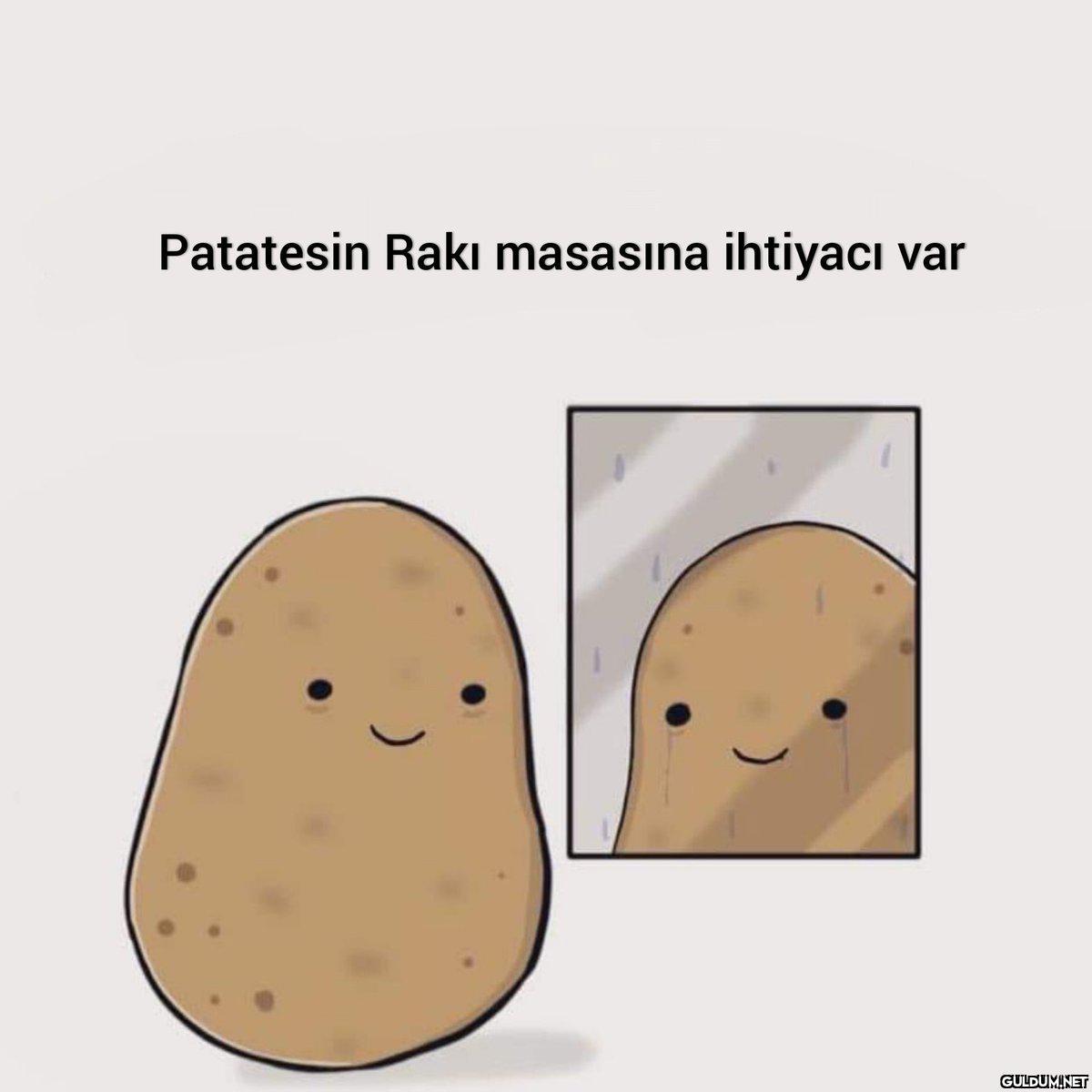 Patates iyi değil...