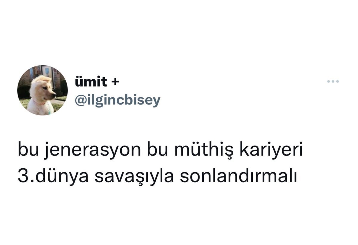 ümit + @ilgincbisey bu...