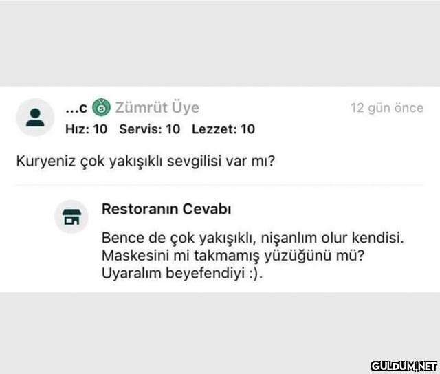 Bu hikayede yanan kurye...