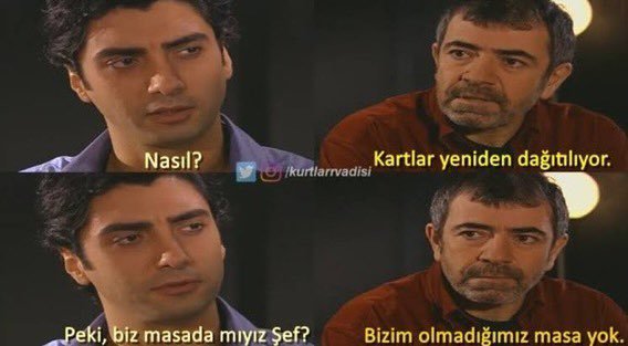 Nasıl? Kartlar yeniden...