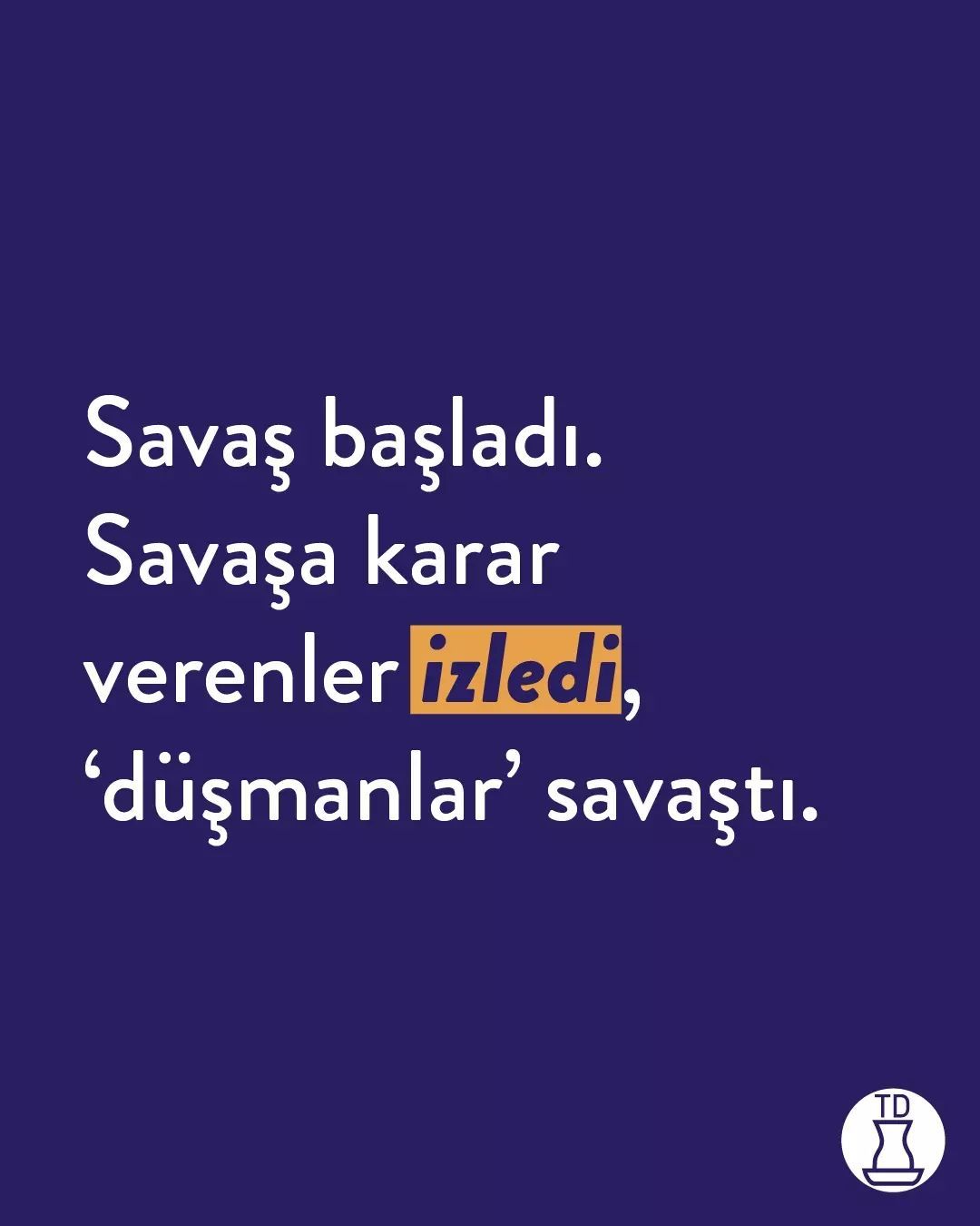Yorulmadık mı...