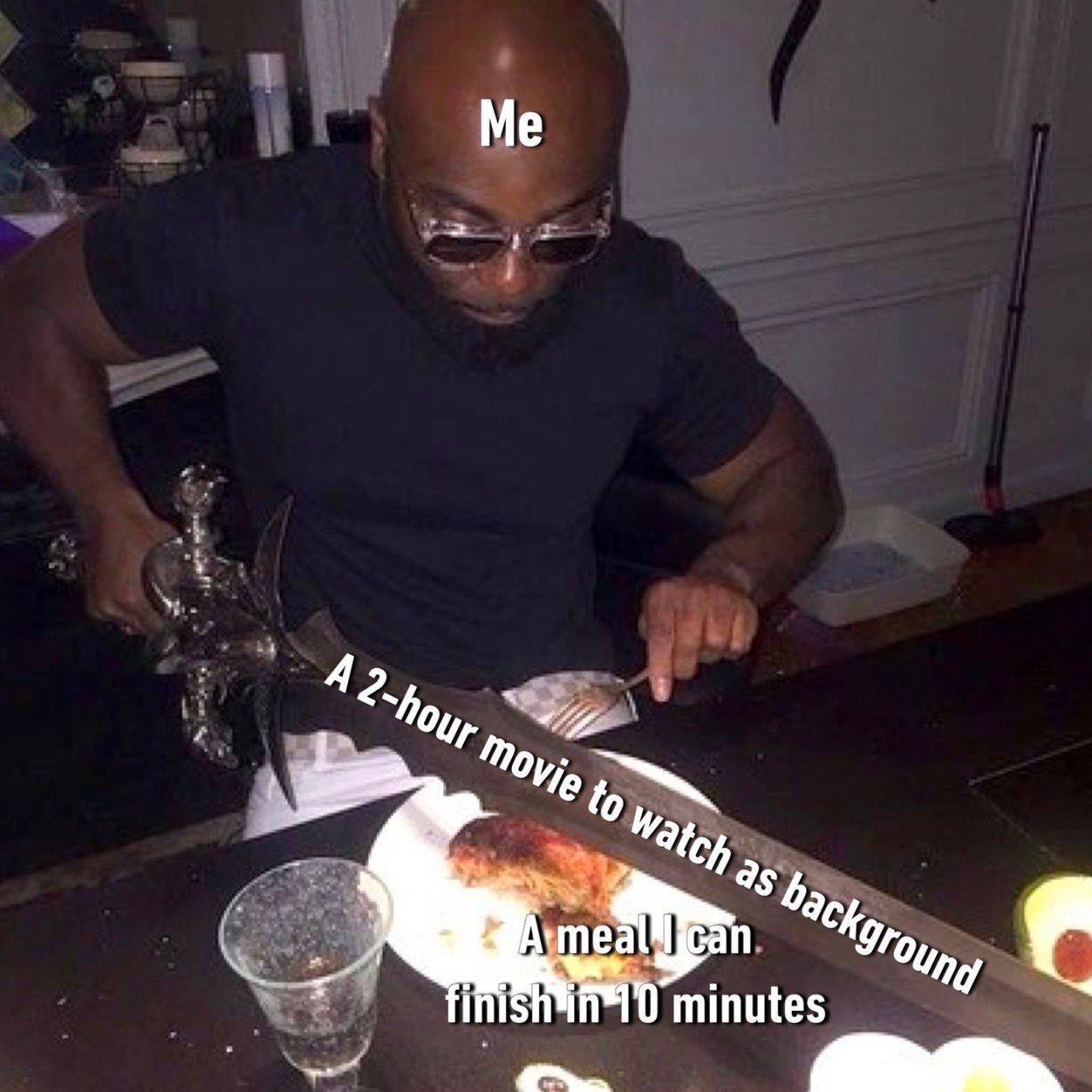 *food gets cold while I...