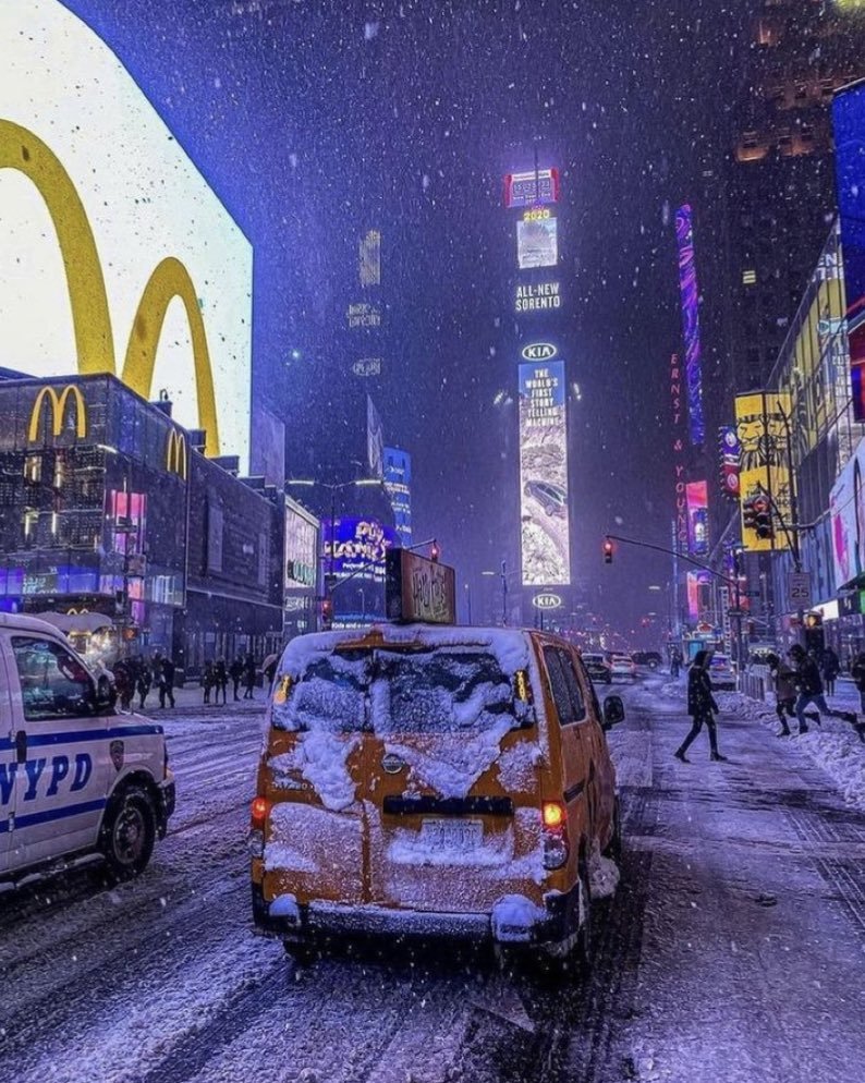 New York'ta kış❄️   ...
