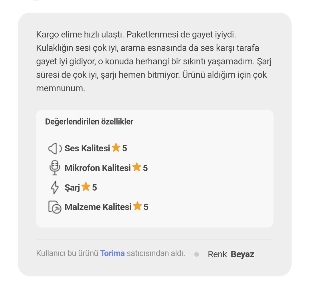 10/10 bi fiyat performans...