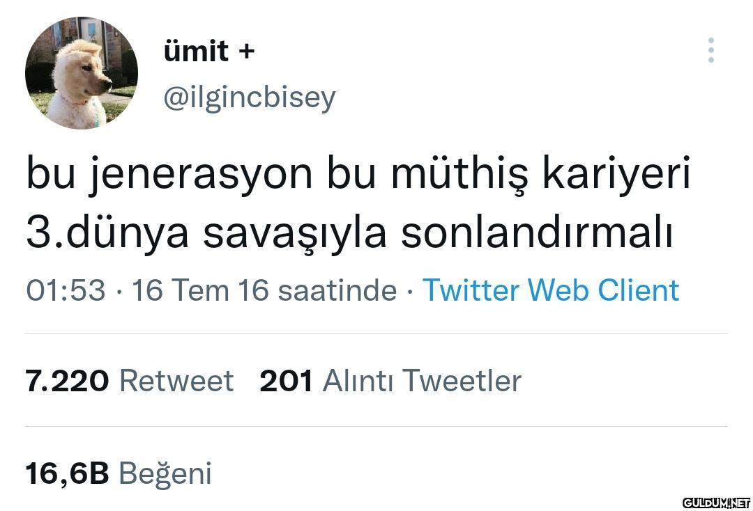 ümit + @ilgincbisey bu...
