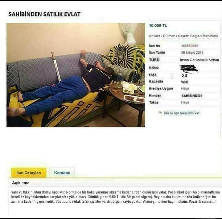 bıkkınlıktan dolayı...