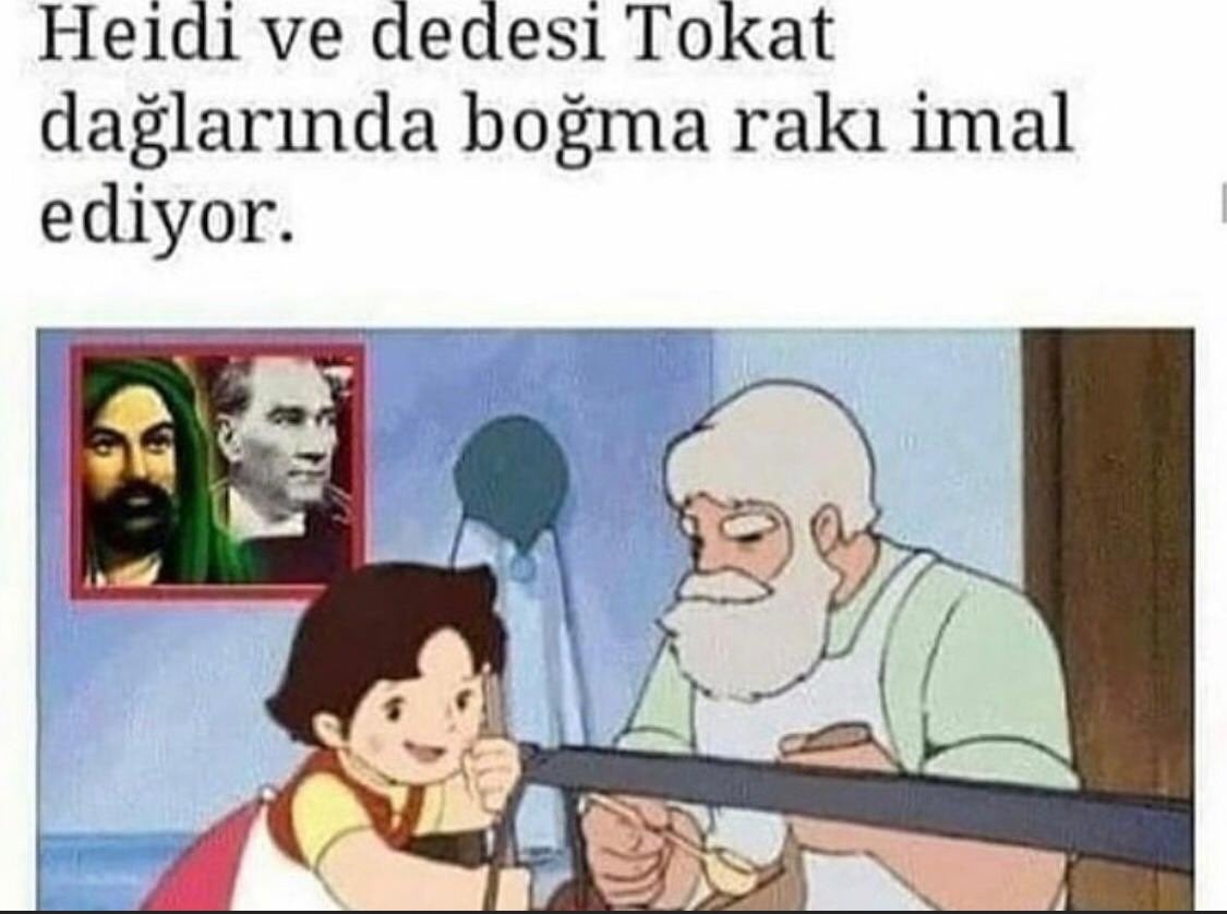 Heidi ve dedesi Tokat...