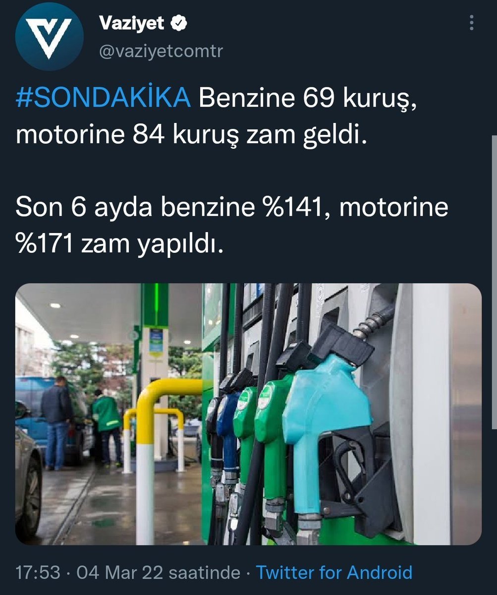 bir daha zam geldi...