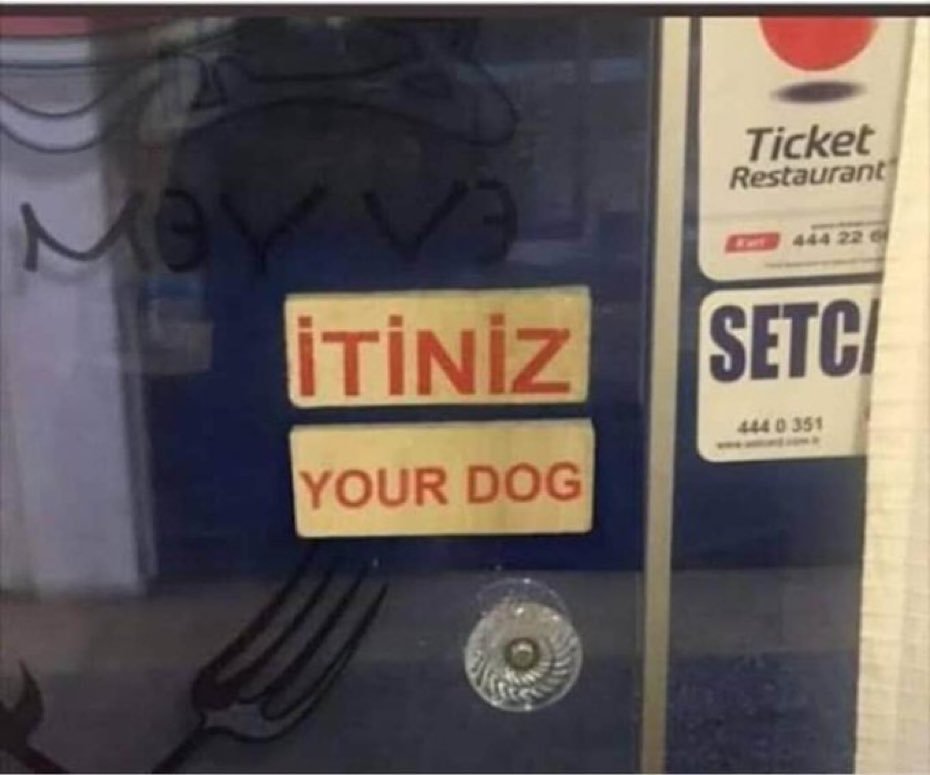 İngilizce desen var...