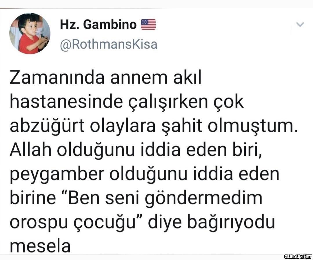 Hz. Gambino @RothmansKisa...