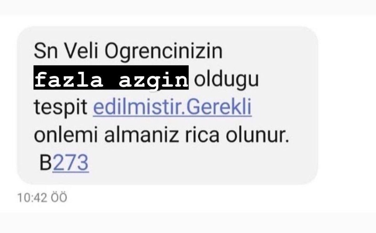 Sn Veli Ogrencinizin fazla...