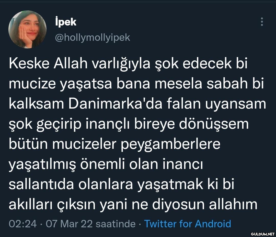 İpek @hollymollyipek Keske...