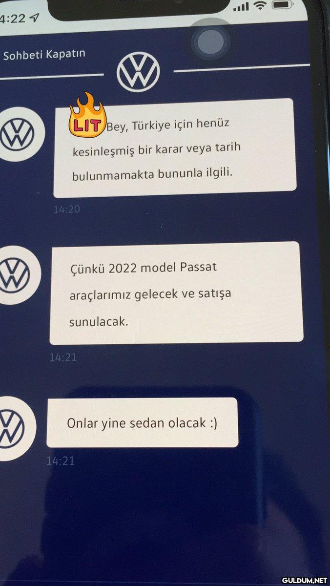 Passat'ın üretilmeyeceği...