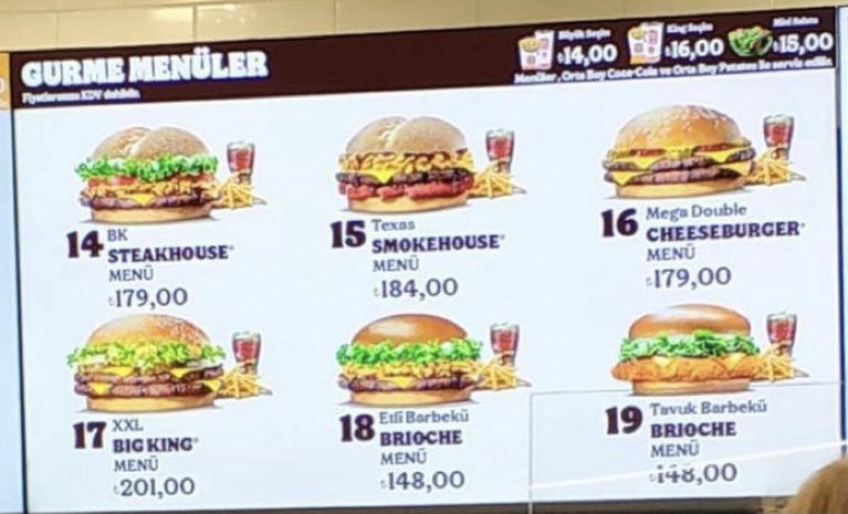 Havalimanındaki burger...