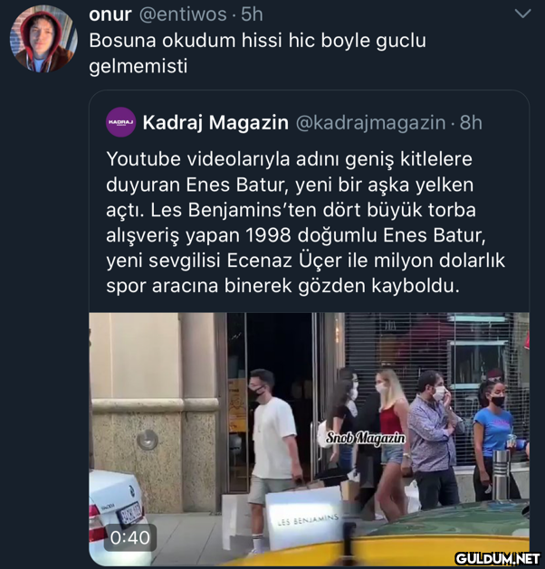 onur @entiwos · 5h Bosuna...