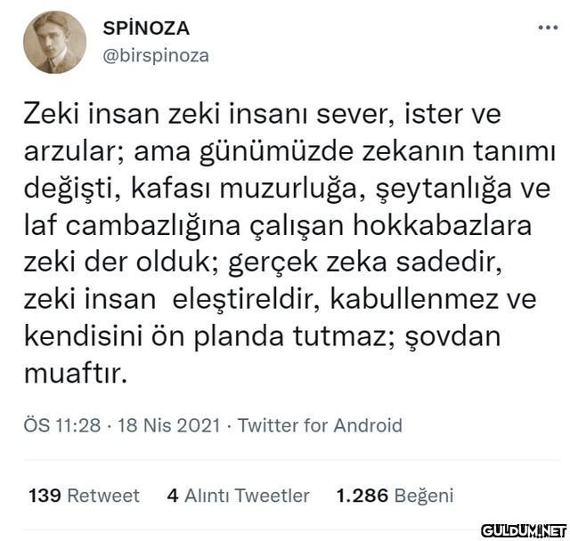SPİNOZA ... @birspinoza...