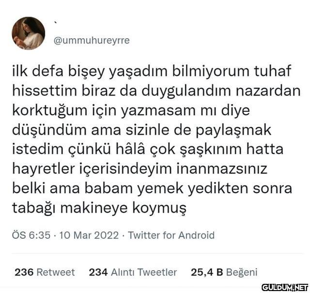 @ummuhureyrre ilk defa...