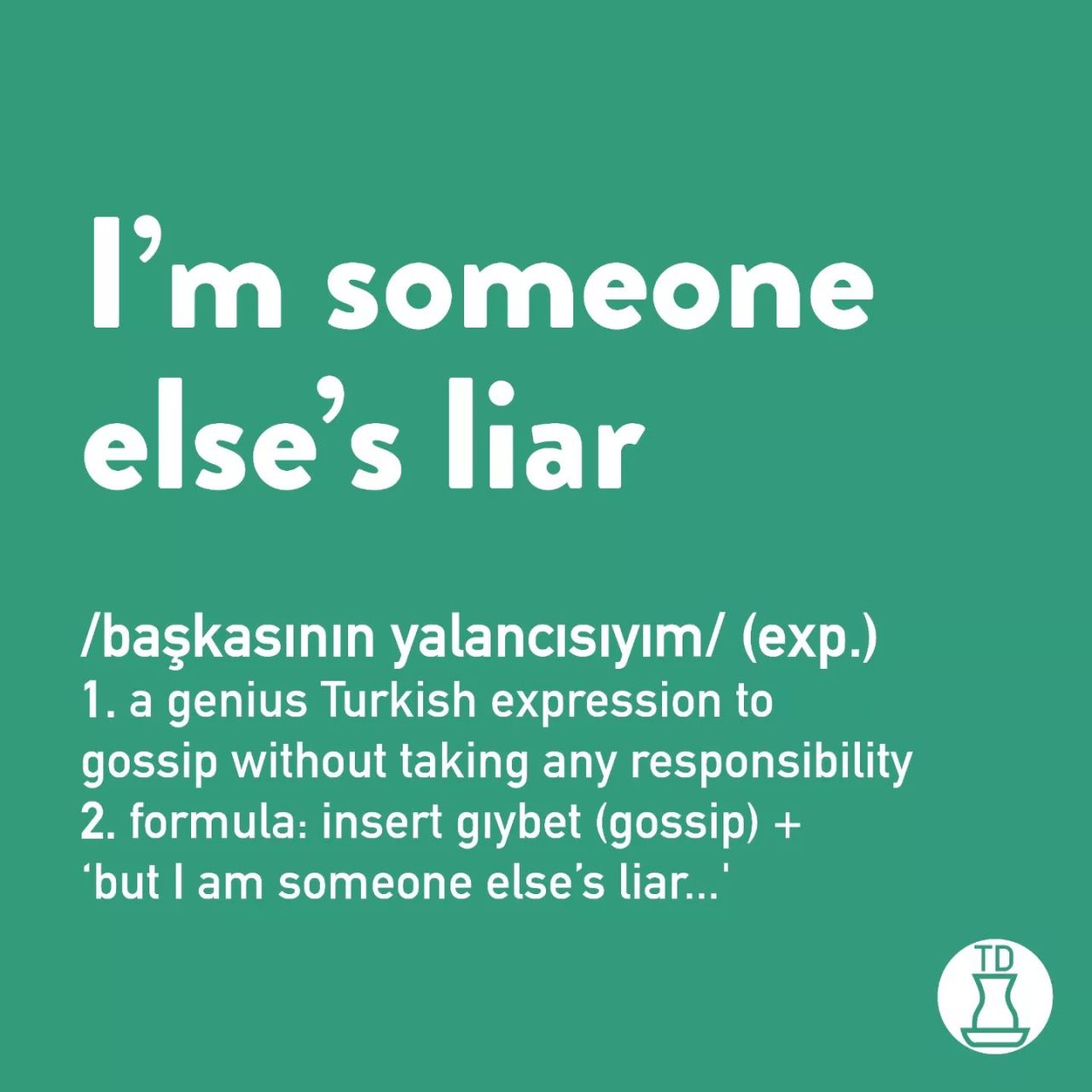 Did you make gıybet today?...