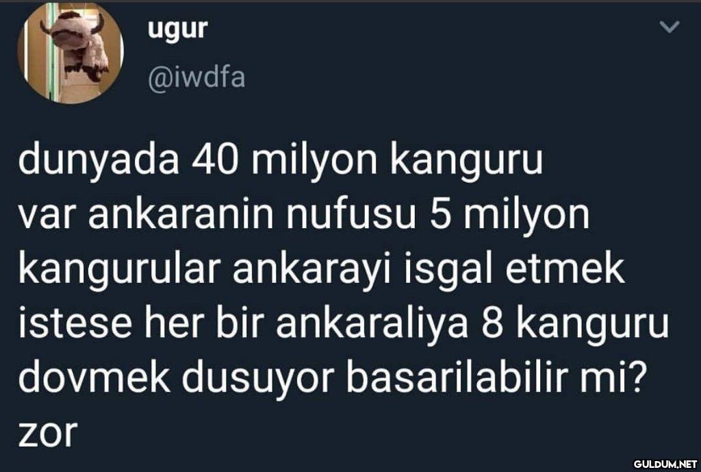 Bence başarabilirler ya...