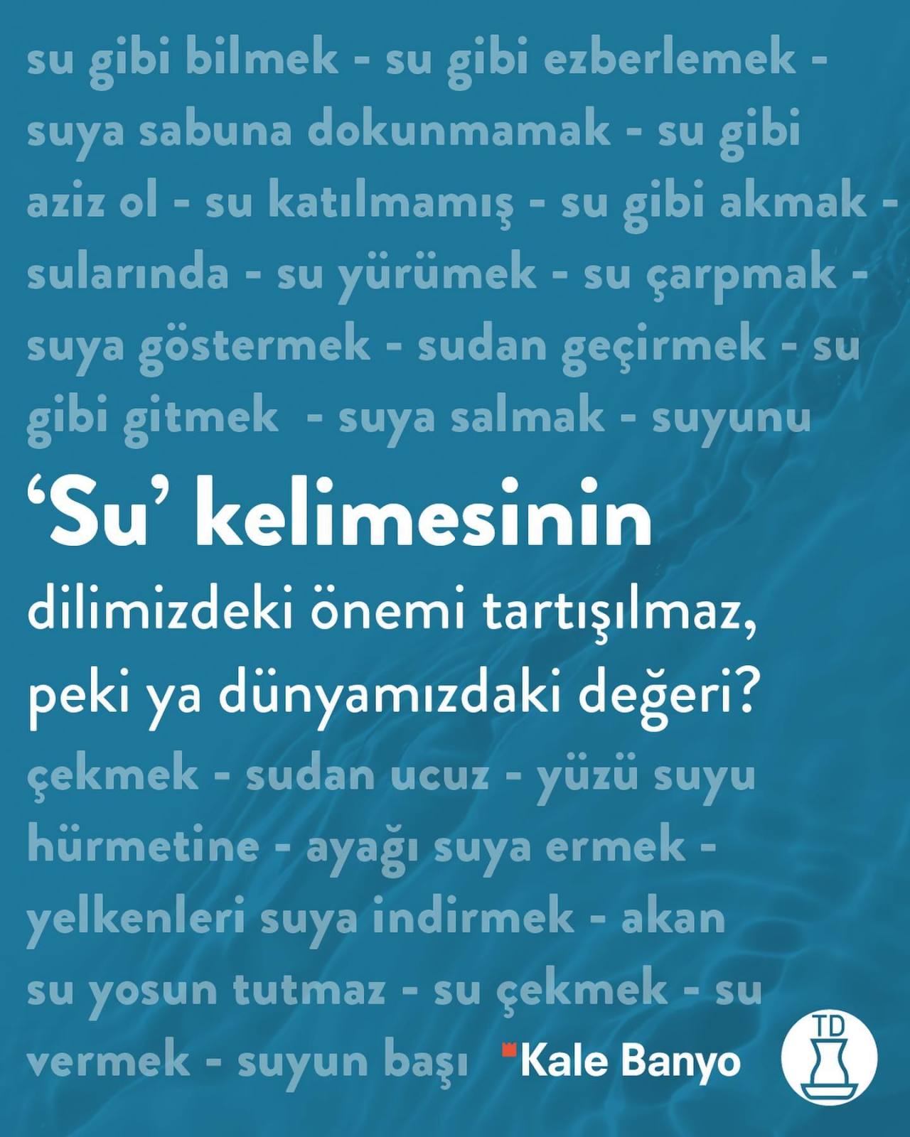 Susuz bir hayatı hayal...