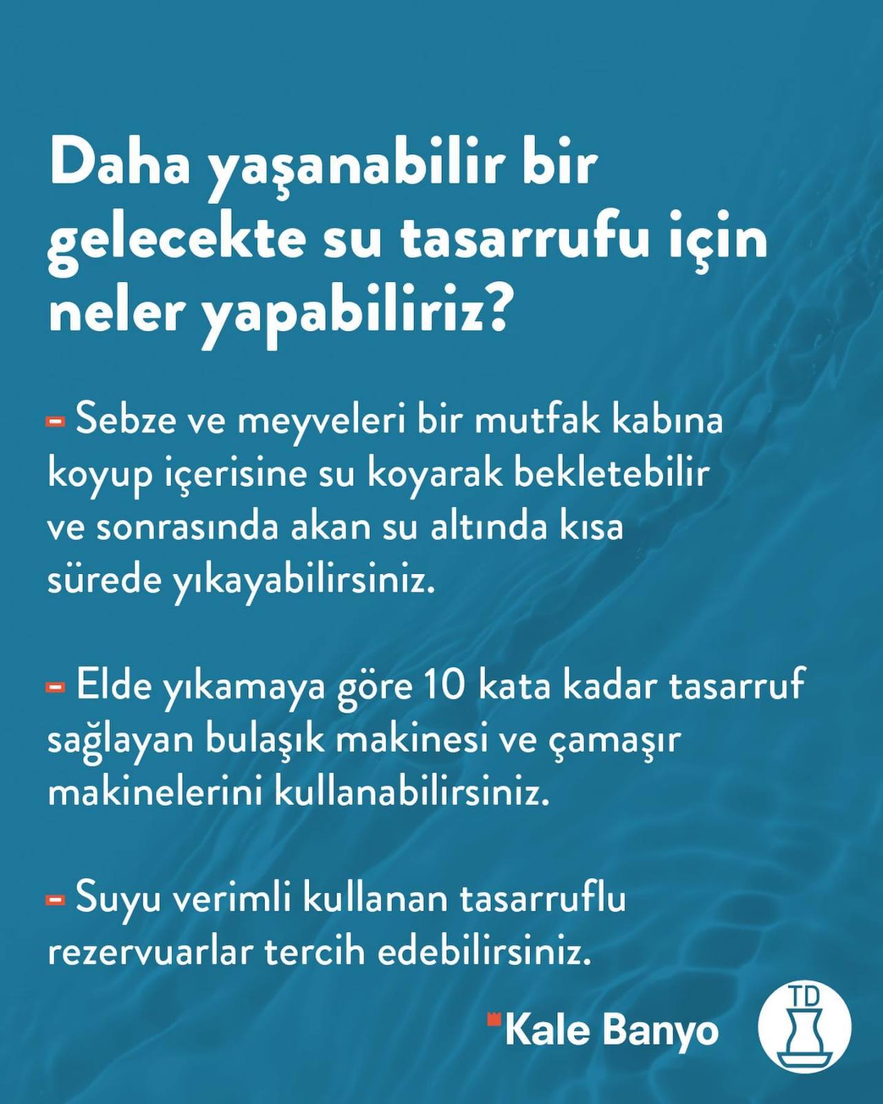 Susuz bir hayatı hayal...