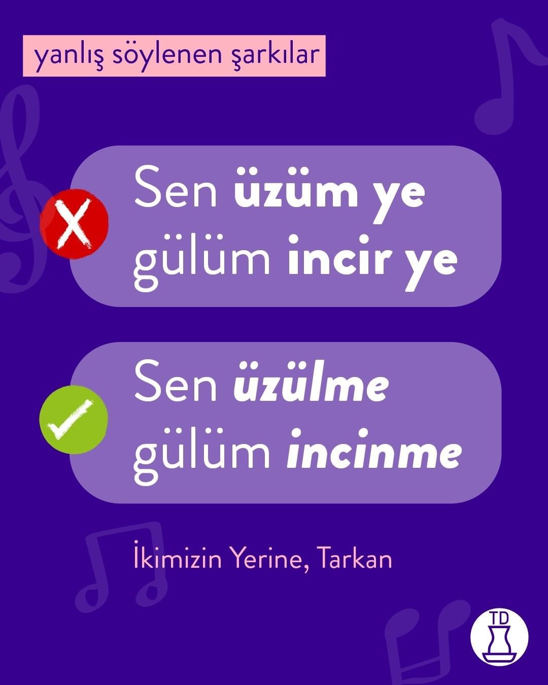 Sıkça yanlış söylenen...