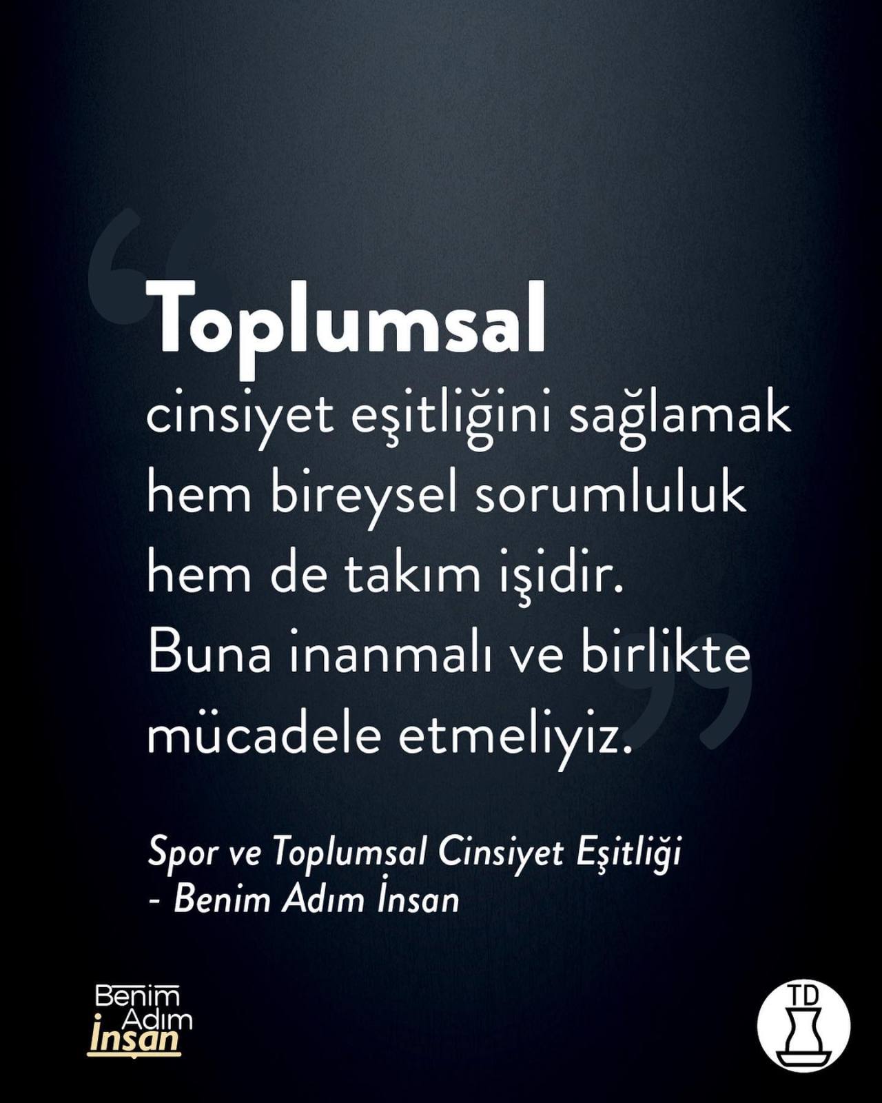 Güçlü bir toplum ve güçlü...
