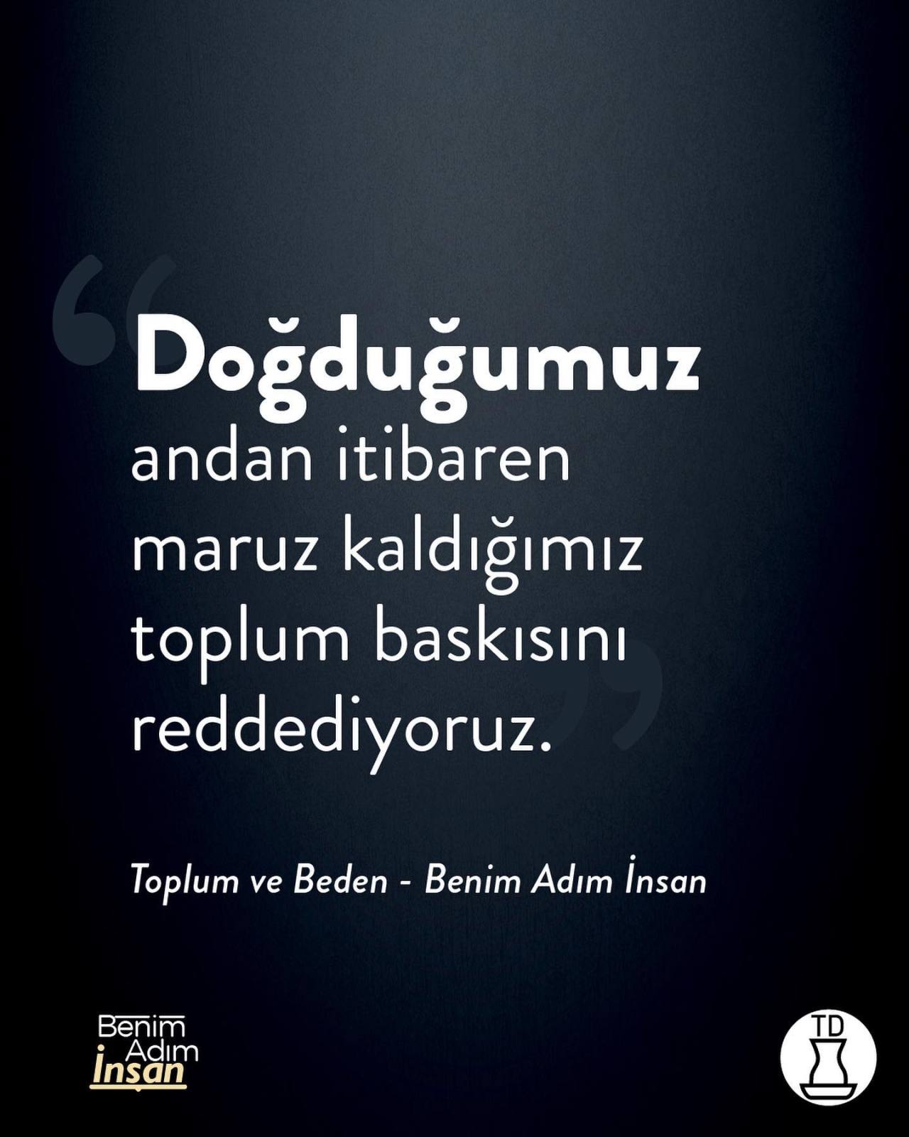 Güçlü bir toplum ve güçlü...