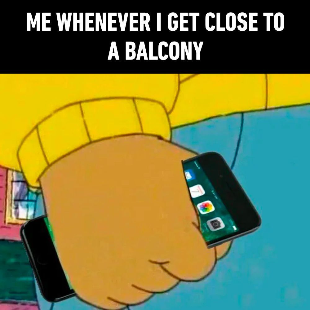 Hold tight! #balcony...