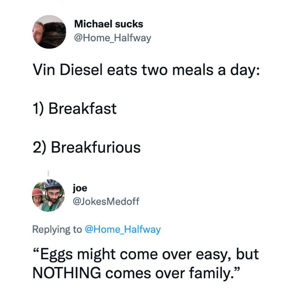 Must eat every meal with...