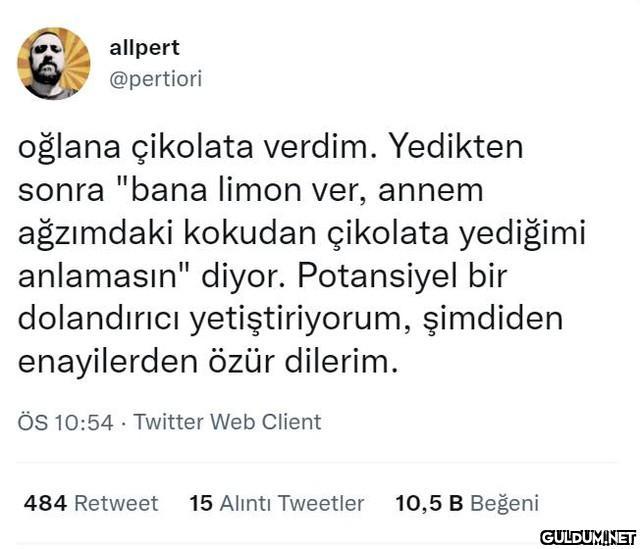 allpert @pertiori oğlana...