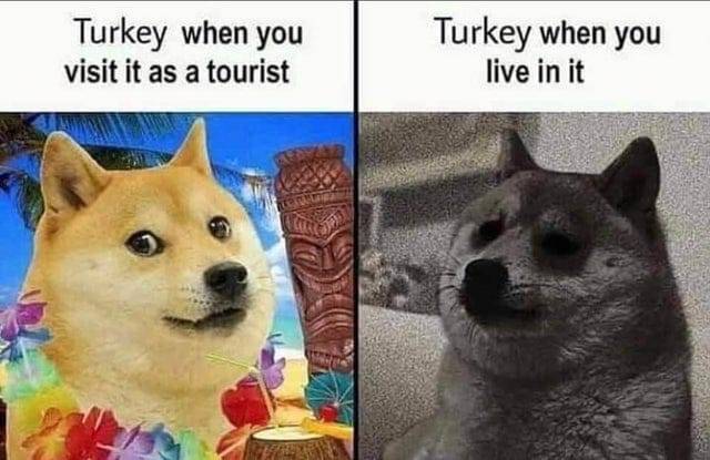 Turkey when you visit it...