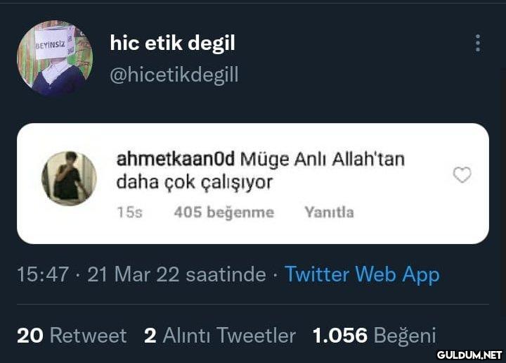 hic etik degil BEYİNSİZ...