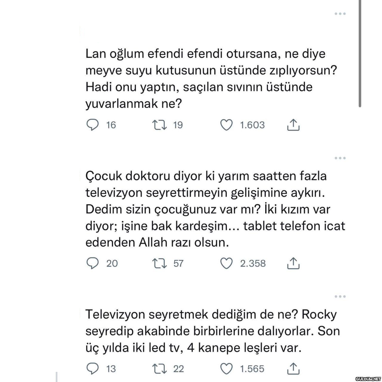 Erkek çocuk terörü   Evde...
