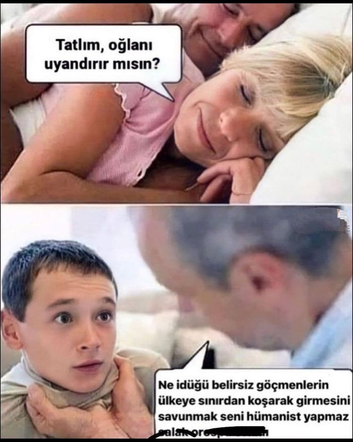 Tatlım, oğlanı uyandırır...