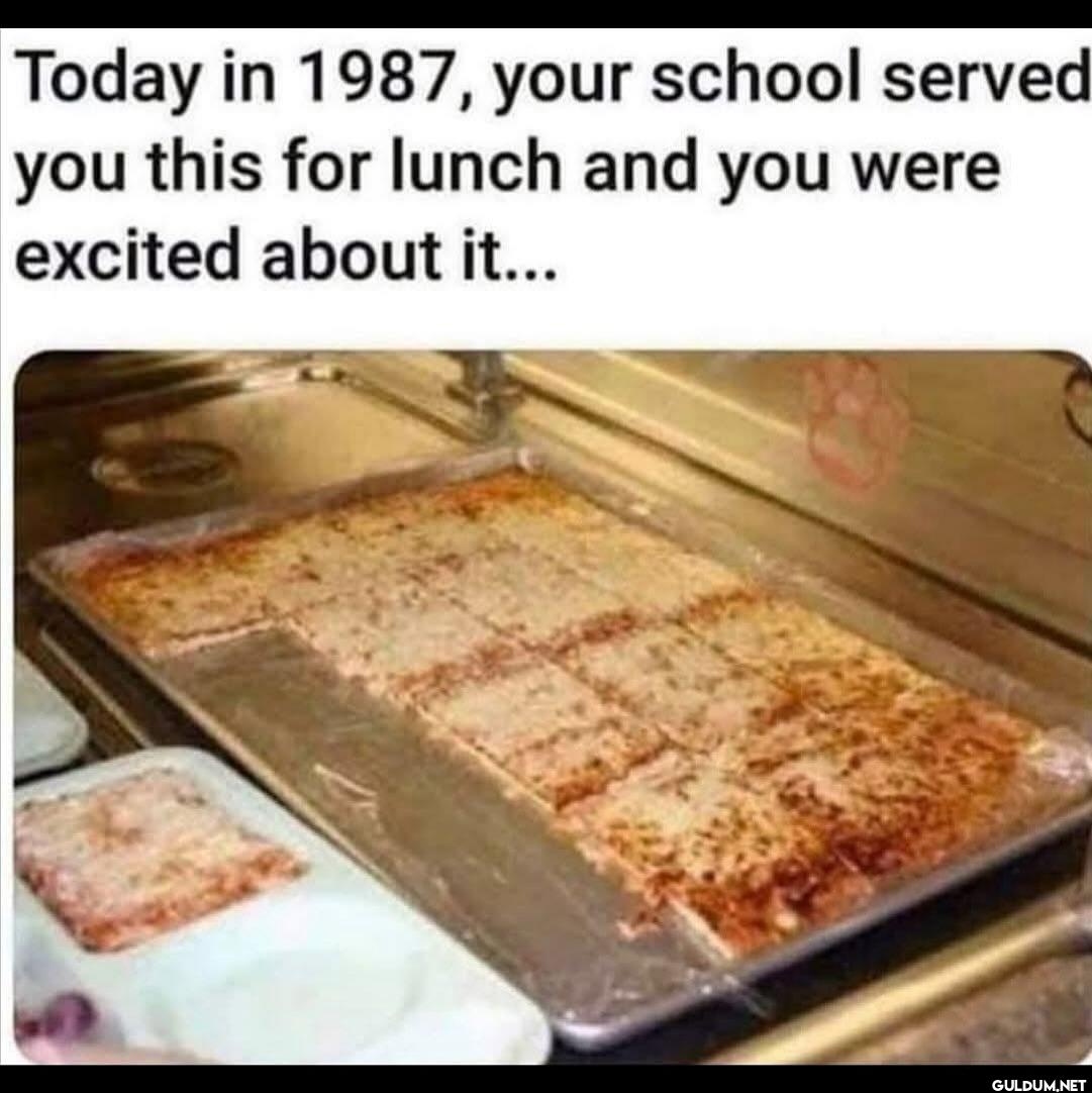 Today in 1987, your school...