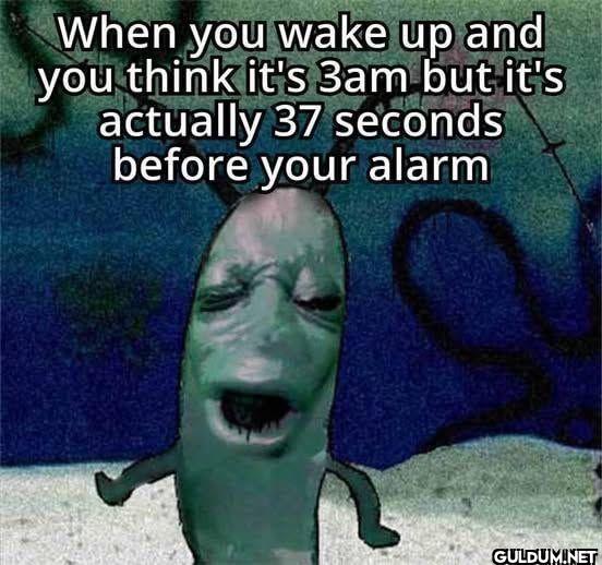 When you wake up and you...
