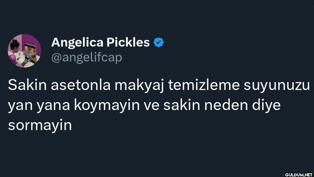 Sakin asetonla makyaj...