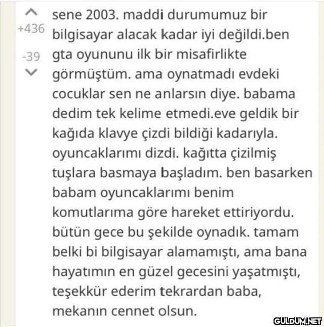 sene 2003. maddi durumumuz...