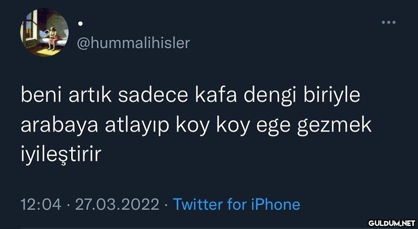 @hummalihisler beni artık...