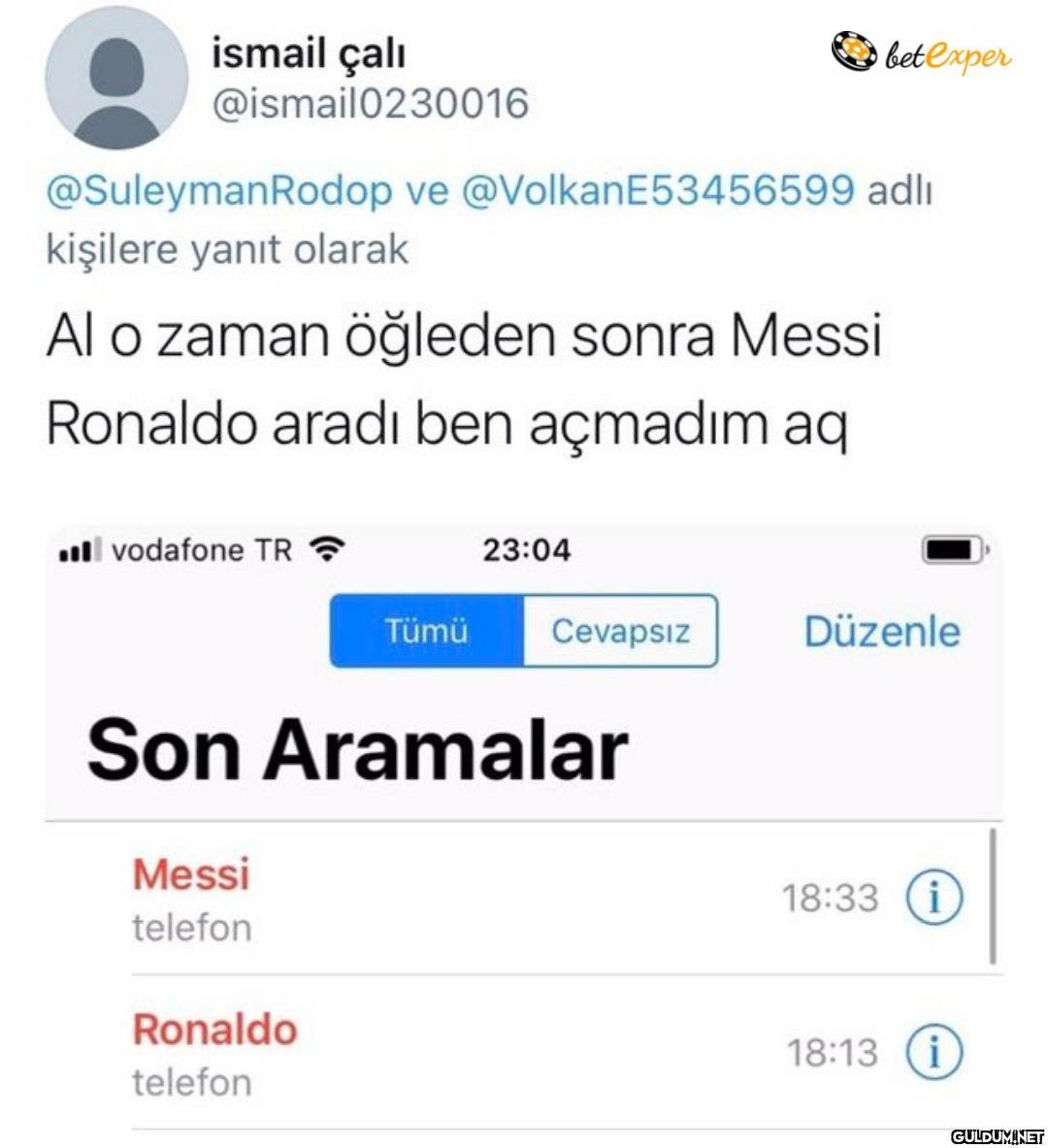 Daha iyi cevap veremezdi...