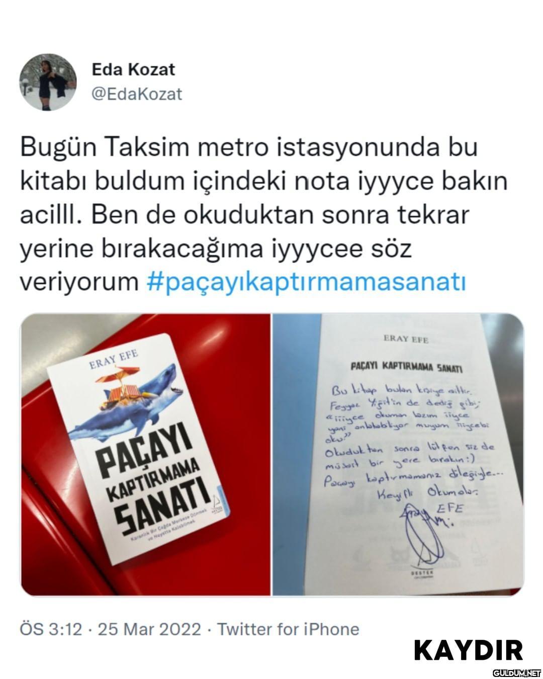 Eda Kozat @EdaKozat Bugün...