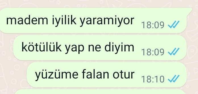 o kötülük sayılmaz ki...